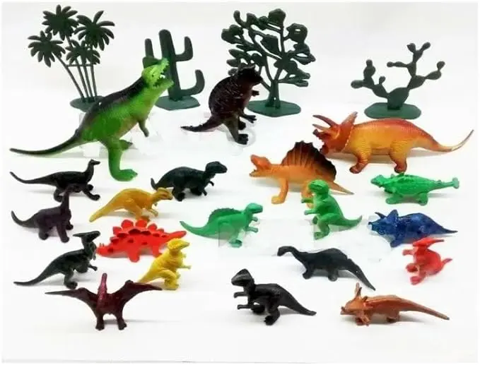 KIT 12 MINI DINOSSAUROS